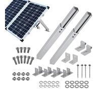 Solar Panel Stand | Heavy Duty Aluminum Alloy Stand - Adjustable 15-Degree to 30-Degree Tilt Angle Solar Panel Roof Mounting Kit | for Roof Wall Ground RV Boats Off-Grid Trailers