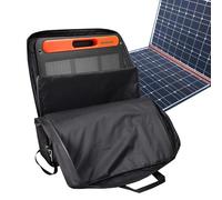 Solar Panel Storage Bag, Padded Travel Carrying Case for Safe Transport, Waterproof Protective Bag with Compact Zipper and Handle, Outdoor Gear Organizer for Home, Beach, Garden, Camping