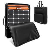 Solar Panel Travel Bag, Portable Solar Panel Storage Bag Compatible with Jackery SolarSaga 100W 200W 100X, Water-resistant Protective Padded Carrying Case for 2 Panels, for Outdoor Camping Travel