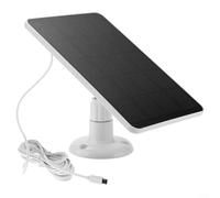 Solar Panel USB Charger 4W 5V Power Supply for Outdoor For CCTV Cameras with IP65 Waterproof and Flexible Mounting Options (white)