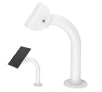Solar Panel Wall Mount Bracket, 30cm/11.8in Universal L-Shape Arm with Adjustable Multi-Angle Tilt Head for Max Sun Exposure Compatible with Ring Eufy Arlo Wyze Reolink Solar Panels