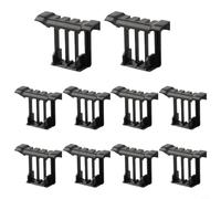 Solar Panel Water Drainage Clips, ASA PV Water Guide Clips for 30/33/35/40mm Frames, Multi-Channel Quick Drainage, Outdoor Anti-Aging, 10PCS Black Mounting Accessories(30mm)