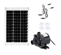 Solar Panel Water Pump Kit Brushless Motor Solar Fountain Pump System Solar Powered Water Pump Brushless Submersible Fountain System with Panel for Garden Pond Landscape