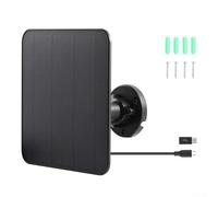 Solar Panel, Waterproof for for RING Solar Battery Charger For for RING Video Doorbell 5W Power Output,With A Power Output Of 5W (Black)