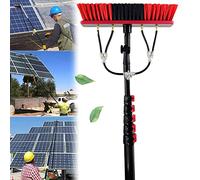Solar Panel Window Cleaning Brush 30FT Telescopic Rotating Water Fed Kit for Home & Outdoor Windows & Solar Surfaces