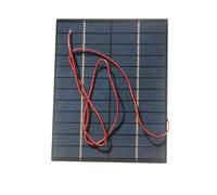 Solar Panel with Wire 6V/12V 5.2W/5W Dripping Glues Plate Solar Panel Polycrystalline Silicon Board Systems Module Polysilicon Board Systems Module for Battery Power Charger