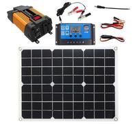 Solar Panels - 12V Flexible Monocrystalline Solar Panels Kit,30A Charge Controller 500W Solar Inverter Home, RV, Trailer