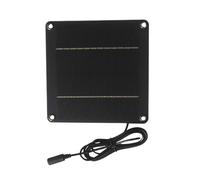 Solar Panels 24W 12V,String Lights Solar Panel | Waterproof with 5521 DC Port for Porch Lamp Outdoor Patio Garden Camping Security Cameras Backyard Lighting