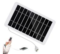 Solar Panels | 2W Solar Panel Power Backup - 5V Voltage Output Waterproof Sunlight Energy Solution for Marine Trailer Farm Travel Outdoor Boat Roof Top Off-Grid Applications Camping Power Backup