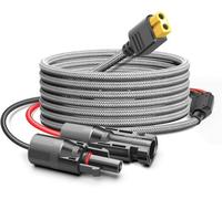 HKY Solar Panels Extension Cable Female Male Connector to XT60 Power Cable 11FT 3.5M Solar Connector for Bluetti ECOFLOW Delta River Portable Power Station Generators Lipo Battery XT60 Charging Plug