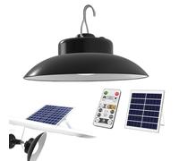 Solar Pendant Lights - 12h Radiant LED Gazebo Lights, Adjustable Outdoor Dimmable Lighting with Remote, Automatic/Off Solar Powered Light for Indoor and Outdoor Use