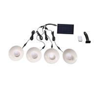 Solar Pendant Lights 4 Heads IP65 Warm White with Remote Control - Bright, Weatherproof Outdoor Patio & Garden Lighting