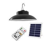 Solar Pendant Lights Outdoor - Solar Light Shed Lighting, Solar Led Gazebo Lights | Shell Abs Wireless Solar Powered Illumination, Adjustable Brightness for Garages Barns and Outdoor Storage Spaces