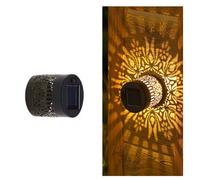 Solar Peony Wall Light Outdoor Garden Fence Projector Lamp Patio Ambient Deco