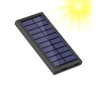 Solar Phone Charger | Portable External Battery 10000mAh Rechargeable Power Bank Multifunction Compact for Home Outdoor Camping Adventure