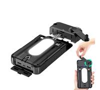 Solar Phone Charger, Waterproof with Bright Flashlight - Portable Solar Battery with Manual Hand Crank for Outdoor Use, for Tablet Camera Hiking Travel Road Trip Backpacking Fe