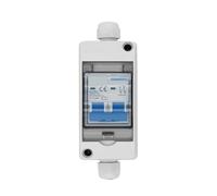 Solar photovoltaic Combiner Box with circuit breaker HT 2ways 1 in 1 out 2P DC 600V 1000V 3-63A Waterproof Box IP65