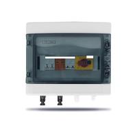 Solar photovoltaic PV Combiner Box With Lightning Protection 2 input 1 out DC 1000V Fuse MCB SPD Box IP65 12ways NWPNLXEA