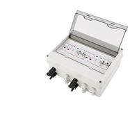 Solar photovoltaic PV Combiner Box With Lightning Protection 2 input 2 out DC 600V Fuse Waterproof IP65 Distribution Box(DC FUSE 15A)
