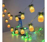 Solar Pineapple Fruit Lights for Kids Room, 5M 20 LED Fairy String Lights - Waterproof Battery-Free Decor for Tents, Garden, Party