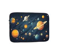 Solar Planet Universe Shockproof Laptop Sleeve 17 Inch, Oxford Fabric Case With Foam Padding, Lightweight Protective Cover For Pad Notebook, Business School Travel Use
