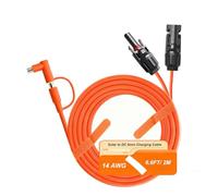 Solar Plug to DC 8 mm 2M DC 7909+8020 to Solar Panel Connector Cable 14AWG Charging Cable Compatible with Jackery Explorer 240/500/1000 Bluetti EB70/EB3A/AC200MAX Anker 535/555 Power Station