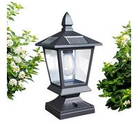 Solar Pole Lights Outdoor,Intelligent Decorative Waterproof Lamp | Yard Post Lights,for Garden Fence Backyard Patio Lawn Pathway Porch Courtyard