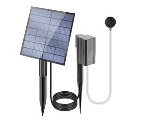 Solar Pond Aerator - Outdoor Garden Pond, Friendly Bubbling Water Life | Solar Powered Oxygen Pump for Fish Tank, Adjustable Air Bubbler with a