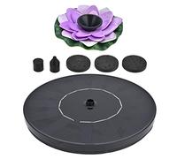 Solar Pond Lights, Lotus Solar Fountain, Solar Powered Water Fountain, Mini Solar Fountain, Pump Floating Solar Fountain with 4 Spray for Outdoor Birdbaths Garden Pond