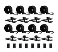 Solar Pool Cover Straps for Reel | Pool Solar Cover Straps - Heat-Retaining Grommets with Hooks Clips Replacement for Outdoor Recreation Exercise Vacation