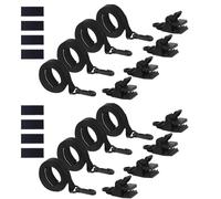 Solar Pool Cover Straps for Reel - Solar Cover Strap Kit,Heat-Retaining Grommets with Hooks Clips Replacement for Outdoor Recreation Exercise Vacation