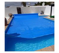 Solar Pool Cover, Thermal Floating Blanket for Above Ground & Inground Pools, Rectangular Bubble Cover, Blue, 2m to 10m Sizes