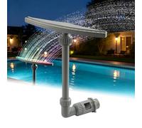 Solar Pool Fountain with Lights, 16''-27'' Adjustable Height,Spray Pool Sprinkler Fountain, 360° Pool Fountain for Above and Inground Pools