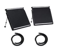 Solar Pool Heater Panel Black PE-Aluminium 150x75 cm Adjustable 40°-60° for pool