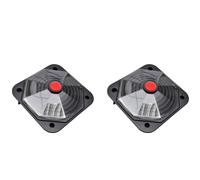 Solar Pool Heater Panels Black PVC 71.5x71.5cm Set of 2 High Efficiency Durable