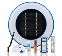 Solar Pool Ionizer, Automatic Copper Silver Ion Pool Cleaner, Water Clarifier for Above-Ground Fresh and Salt Water Pools