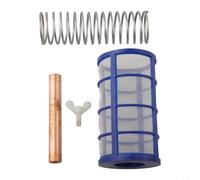 Solar Pool Ionizer Replacement Copper Anode Rod Set - Spring Filter and Knob - for Swimming Pools Spas and Drinking Water Purifier Accessories