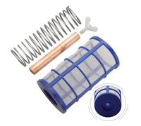 Solar Pool Ionizer Replacement Copper Rod, 105x18mm Anode for Swimming Pool Purifier, 4-Pack with Spring Filter Knob