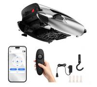 Solar Pool Skimmer Robot, Dual Charging, App & Remote Controlled Cleaner with Smart Obstacle Avoidance, 450μm Filter Basket for Efficient Debris Removal