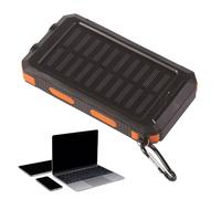 Solar Poower Bank - Solar Panels Fast Charging Bank | 2.1A Charger | 20000mAh Fast Charging Charger | | 10W Cellphone Device With Flashlight For Travel