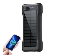 Solar Portable Charger 10000mAh Battery Pack with Flashlight