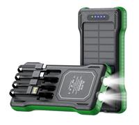 Solar Portable Charger 10000mAh Battery Pack with Flashlight