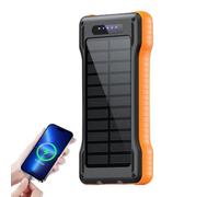 Solar Portable Charger 10000mAh Outdoor Waterproof Battery Pack | Portable Battery Pack for Men Women Campers Travelers Camping Hiking Backpacking Road Trip Music Festival Beach Fishing