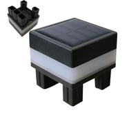 Solar Post Caps Lights - PP 7X7Cm 125G | Waterproof Outdoor Solar Lantern Garden Porch Pathway Driveway Patio Balcony RV Poolside Landscape Lighting Fence Decor