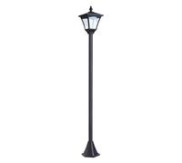 Solar Post Lamp 120cm Black Plastic Removable LED IP44 Auto Garden Pathway Light