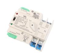 Solar Power Automatic Transfer Switch Din Rail 2P 3P 4P 63A 100A AC220V ATS PV System Power to City Power W2R(PV 110V,4P 100A)