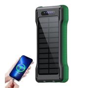 Solar Power Bank 10000mAh Battery Pack with Flashlight