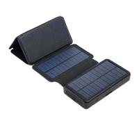 Solar power bank 20000 mAh (74 Wh), panel 9 W, 2x USB 2 A, waterproof