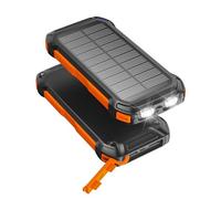 Solar Power Bank 26800mAh, USB-C 5V/3A Fast Charging Portable Charger, High-Capacity External Battery Pack with 3 Outputs & Built-in Flashlight for Outdoor Camping, Hiking, Emergency