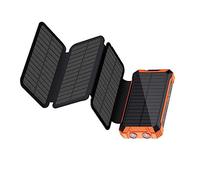 Solar Power Bank 4 Panels Battery Charger, Built-in Kinds Charging Cable, Support Wireless Etc Providing Efficient Reliable Energy